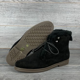 
 Зимние женские ботинки Loro Piana Ylvi Walk Ankle Boot на меху Черные 
 - Идеа. . фото 2