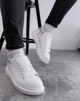 
 Обувь Маквин Белые Серебро (J56-7) - стильная модель идеально подойдет в весен. . фото 3