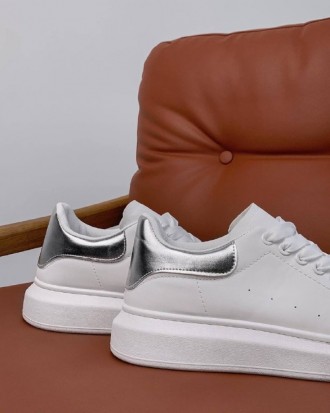 
 Обувь Маквин Белые Серебро (J56-7) - стильная модель идеально подойдет в весен. . фото 4