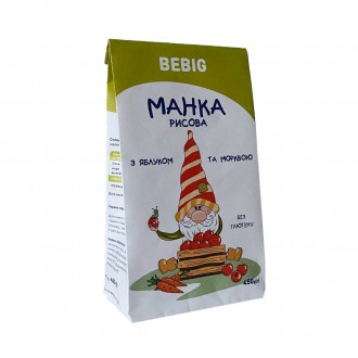 Манка рисовая с яблоком и морковью (без глютена) 450 г. Бровары. фото 1 Манка рисовая с яблоком и морковью (без глютена) 450 г. Бровары. фото 1
