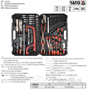 YATO-38911 - профессиональний набір інструментів, який розроблений з урахуванням. . фото 1