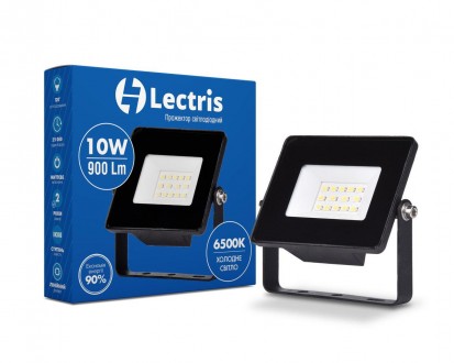 Світлодіодний прожектор Lectris 10W 900Лм 6500K 185-265V IP65 1-LC-3001. Херсон. фото 1 Світлодіодний прожектор Lectris 10W 900Лм 6500K 185-265V IP65 1-LC-3001. Херсон. фото 1