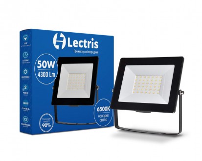 Світлодіодний прожектор Lectris 50W 4300Лм 6500K 185-265V IP65 1-LC-3004. Херсон. фото 1 Світлодіодний прожектор Lectris 50W 4300Лм 6500K 185-265V IP65 1-LC-3004. Херсон. фото 1