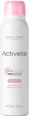 Спрей дезодорант-антиперспирант Oriflame Activelle с осветляющим эффектом 150 мл. . фото 3