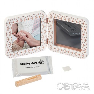 Двойная рамка Baby Art с отпечатком My Baby Touch - набор для создания уникальны. . фото 1