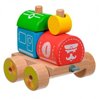 Деревянная игрушка - паровоз с кубиками "Алфавит" арт. Д222
С такой игрушкой мал. . фото 7