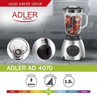 Блендер стационарный Adler AD 4070 мощность 600W, обьем чаши 1,5 литра
Блендер с. . фото 11