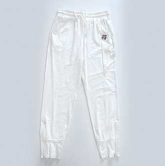 Весенние женские штаны белые.
Длина брюк от пояса: 92см
Длинна по внутреннему кр. . фото 2