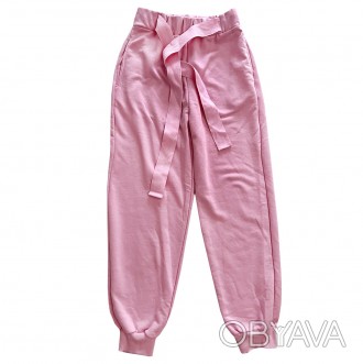 Женские штаны розовые.
	
	
	Размер
 S
 M
 L
	
	
	Длинна 
 95 см. 
 96 см.
 97 см. . фото 1