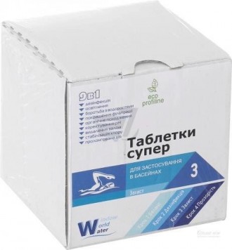 Таблетки Супер AQUA POOLS 0.4 кг 20 гр (10601258). Киев. фото 1 Таблетки Супер AQUA POOLS 0.4 кг 20 гр (10601258). Киев. фото 1