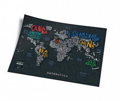 Travel Map™ LETTERS World – красочная шрифтовая скретч карта с историей твоих пу. . фото 4