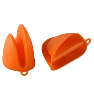 Описание:Кухонный силиконовый прихват Размер:11 х 8.5 смЦвет: Оранжевый. . фото 3