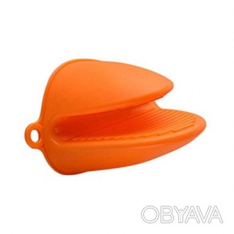 Описание:Кухонный силиконовый прихват Размер:11 х 8.5 смЦвет: Оранжевый. . фото 1