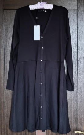 Лаконичное платье чёрного цвета из джерси размер UK 16, EUR 44 британского бренд. . фото 3
