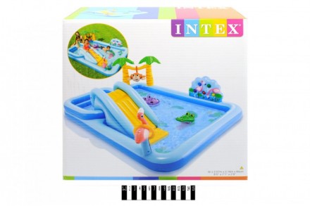  Детский надувной игровой центр Интекс 57161 Приключения в Джунглях 244 x 198 x . . фото 4