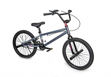 Трюковый велосипед 20 "JXC BMX". Черный с краснымТрюковый велосипед "JXC BMX" ст. . фото 2