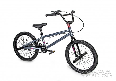 Трюковый велосипед 20 "JXC BMX". Черный с краснымТрюковый велосипед "JXC BMX" ст. . фото 1