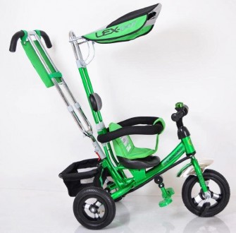 Lex-007 (10/8 AIR wheels) GreenУниверсальный трехколесный велосипед от известног. . фото 5