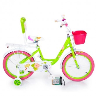 Яркий и стильный двухколесный велосипед в оригинальном дизайне, украшен изображе. . фото 2