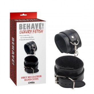 Черные наручники на цепочке и мехом внутри Obey Me Leather Hand Cuffs. Киев. фото 1 Черные наручники на цепочке и мехом внутри Obey Me Leather Hand Cuffs. Киев. фото 1