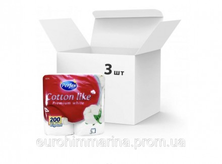 Упаковка туалетной бумаги Perfex Premium Cotton — великолепное сочетание мягкост. . фото 3