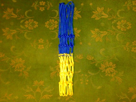 ЦЕНА ЗА ПАРУ-150грн

Сетка стандартная (12 петель).
Цвет: синя-жёлтая
Шнур п. . фото 4