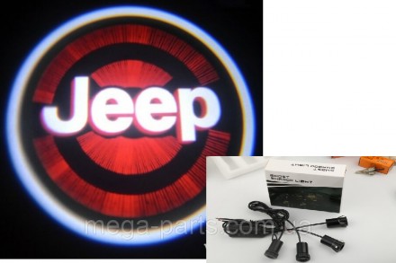 Підсвітка дверцят автомобіля: проєкція логотипа JEEP кріпляться на нижній частин. . фото 2