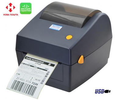 
 
Термопринтер XP-DT427B от хорошо зарекомендовавшего себя Xprinter для печати . . фото 2