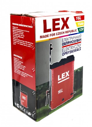 Обприскувач LEX LX16L один з найбільш потужних акумуляторних обприскувачів з об'. . фото 5
