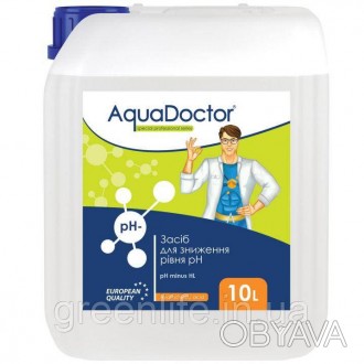 
Жидкое средство для снижения pH воды — AquaDoctor pH Minus HL (Соляная 14%) 10 . . фото 1