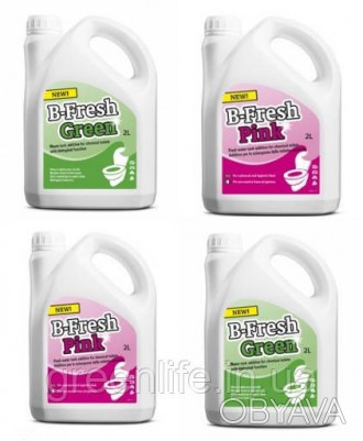 
Набор жидкости для биотуалета, B-Fresh Green 2 шт + B-Fresh Pink-2шт , THETFORD. . фото 1