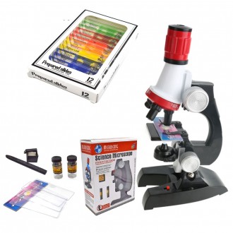 Детский микроскоп для школьника и ребенка + набор образцов Набор детский микроск. . фото 2