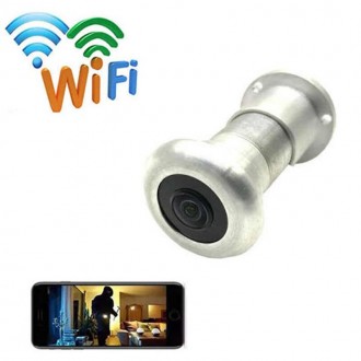 Беспроводной видеоглазок wifi c датчиком движения и записью, с подсветкой Видеог. . фото 2