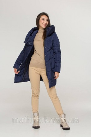 Стильна та зручна жіноча довга куртка від українського виробника Dives із колекц. . фото 4