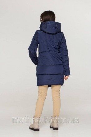 Стильна та зручна жіноча довга куртка від українського виробника Dives із колекц. . фото 3