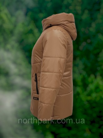 Стильна модель від українського виробника Baccara - коротка куртка з капюшоном, . . фото 6