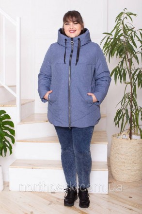 Стильна жіноча куртка великих розмірів від українського виробника CoolZika з нов. . фото 5