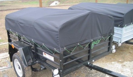 Тент на легковой прицеп КРД 1.80х1.25  рюкзачная ткань Oxford. Барышевка. фото 1