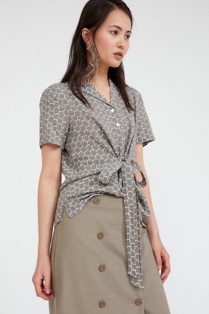 
Блузка с коротким рукавом из летней коллекции Finn Flare. Благодаря удобной, сл. . фото 2