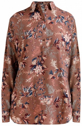 
Летняя блузка-рубашка с цветочным принтом выполнена из воздушной вискозы и стан. . фото 6