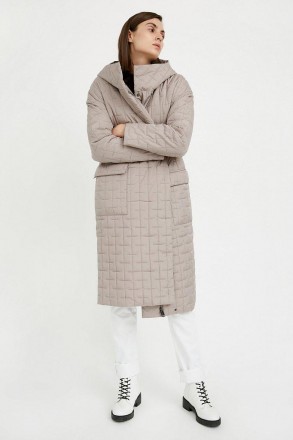 Это стильное стеганое пальто от финского бренда Finn Flare прямого кроя слегка у. . фото 2
