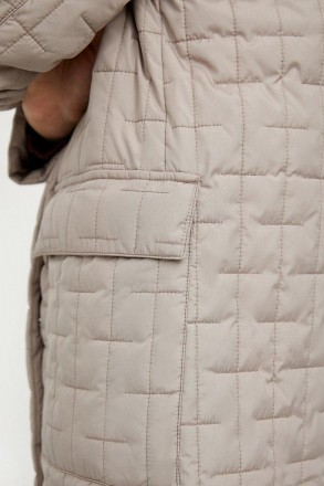 Это стильное стеганое пальто от финского бренда Finn Flare прямого кроя слегка у. . фото 7