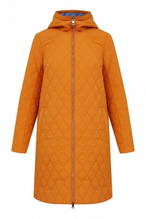 Удлиненная стеганая куртка женская от финского бренда Finn Flare. В боковых швах. . фото 7
