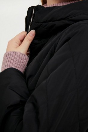 Длинная женская куртка демисезонная Finn Flare из материала с влагоотталкивающей. . фото 7