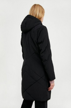 Длинная женская куртка демисезонная Finn Flare из материала с влагоотталкивающей. . фото 5