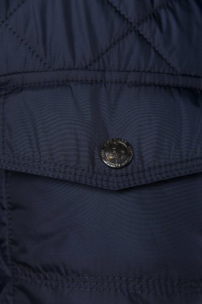 Мужская короткая куртка стеганая Finn Flare прямого кроя со стеганым узором из н. . фото 7