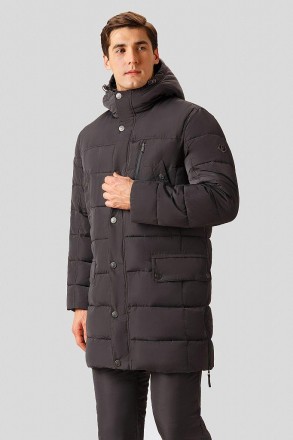 Зимняя куртка мужская длинная Finn Flare из высококачественного материала с высо. . фото 2