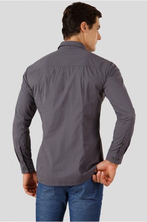 Мужская рубашка от финского бренда Finn Flare. Модель с длинным рукавом, застеги. . фото 4