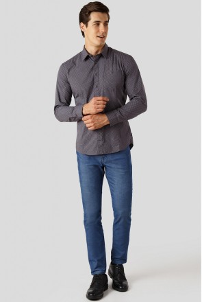 Мужская рубашка от финского бренда Finn Flare. Модель с длинным рукавом, застеги. . фото 3