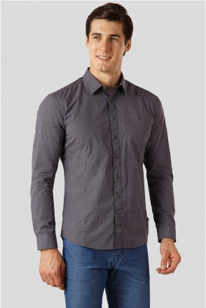 Мужская рубашка от финского бренда Finn Flare. Модель с длинным рукавом, застеги. . фото 2